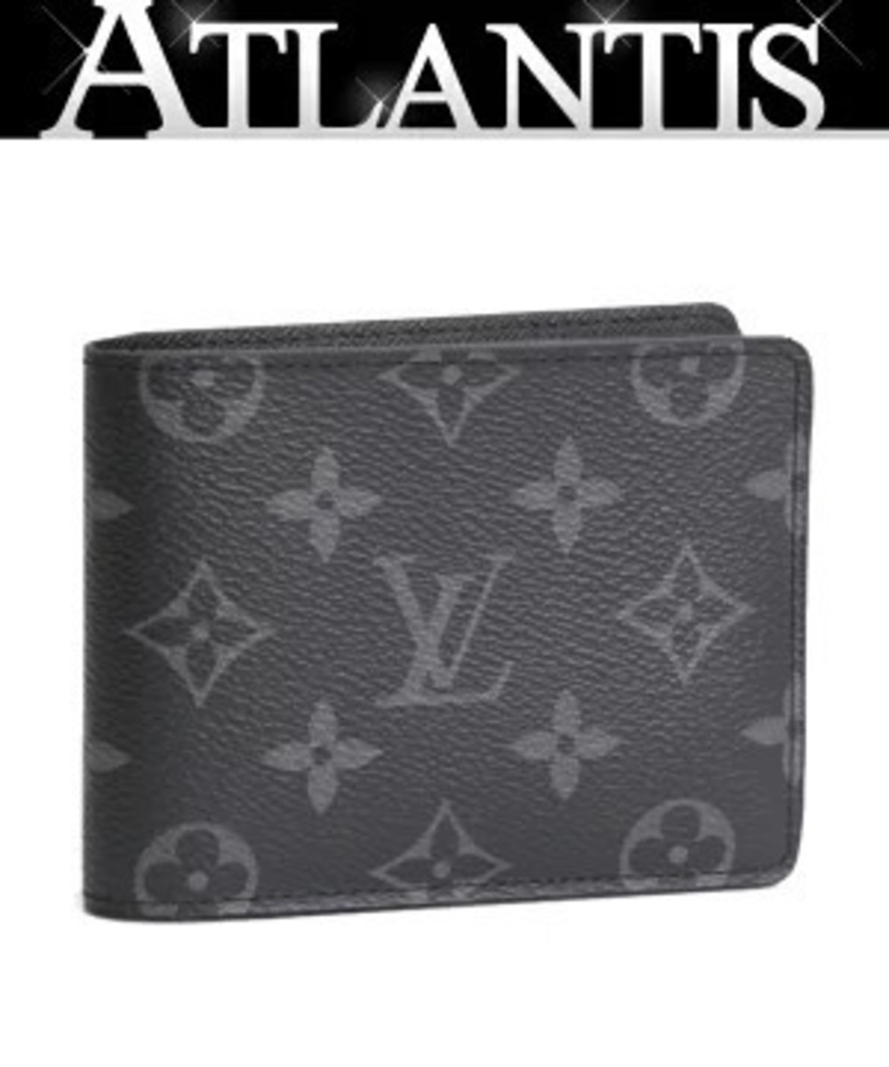 Louis Vuitton Portefeuille Multiple bi fold wallet Monogram Eclipse Black